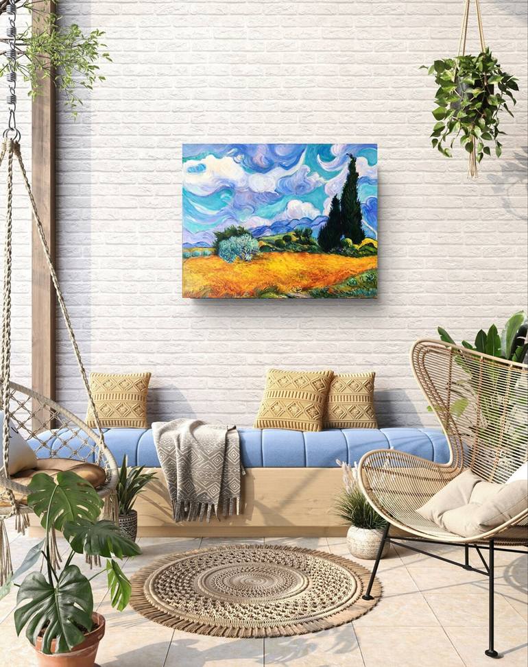 Original Expressionism Landscape Painting by Olga Begisheva K