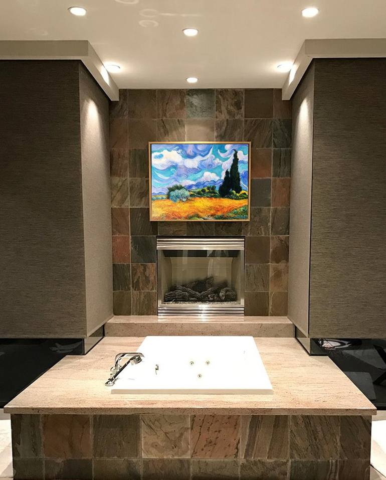 Original Expressionism Landscape Painting by Olga Begisheva K