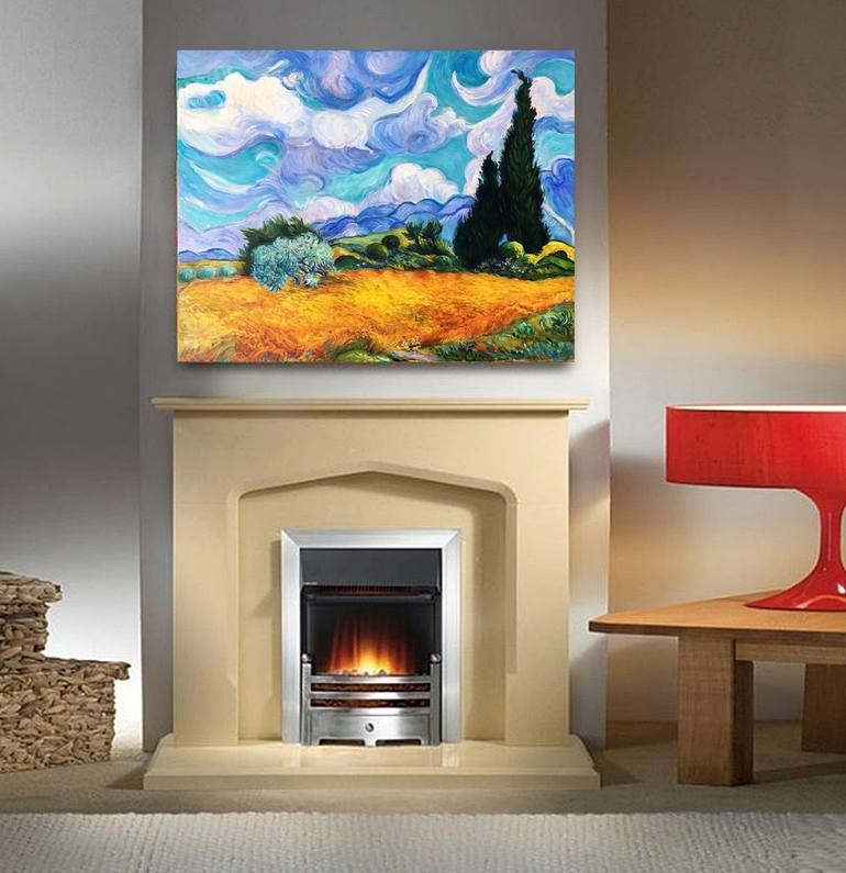 Original Expressionism Landscape Painting by Olga Begisheva K