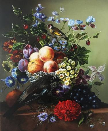 Original Fine Art Floral Paintings by Olga Begisheva K