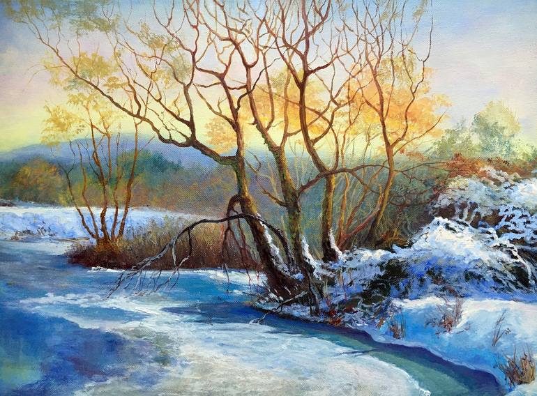 Original Landscape Painting by Olga Begisheva K