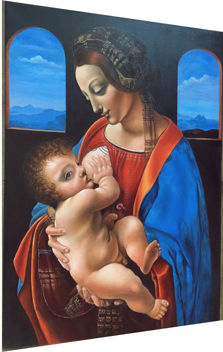 Original Classicism Family Painting by Olga Begisheva K