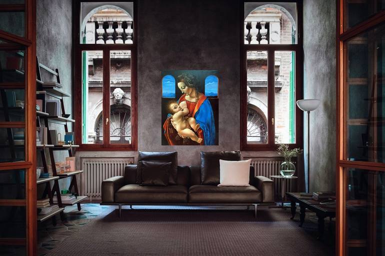 Original Classicism Family Painting by Olga Begisheva K