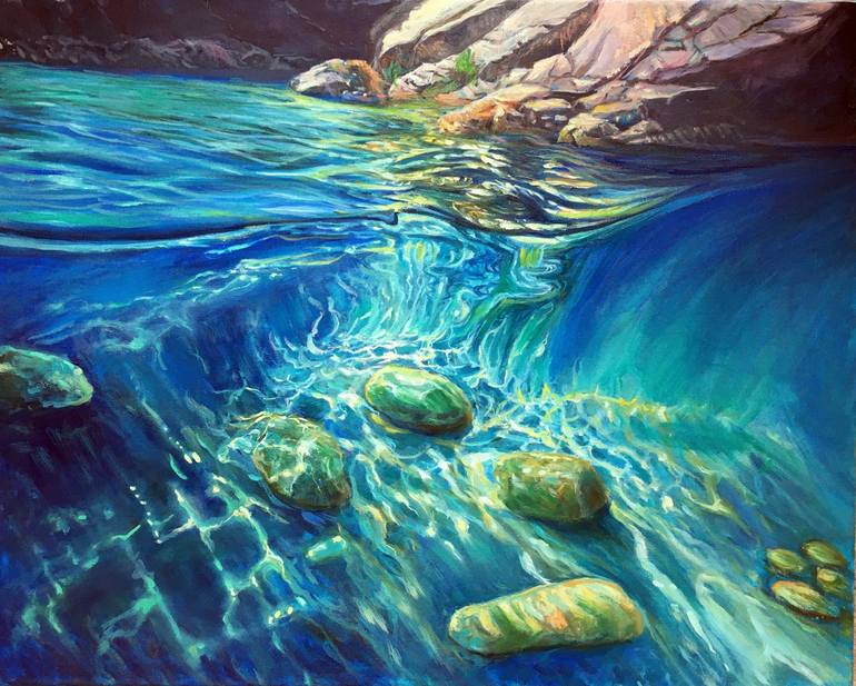 Print of Contemporary Landscape Paintings by Olga Begisheva K