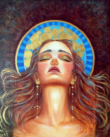 Original Art Deco Women Painting by Olga Begisheva K