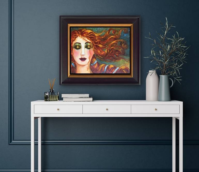 Original Art Deco Women Painting by Olga Begisheva K