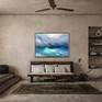 Ship in the Stormy sea. Living room wall decor