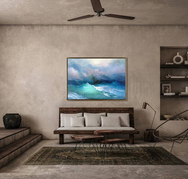 Original Realism Seascape Painting by Olga Begisheva K