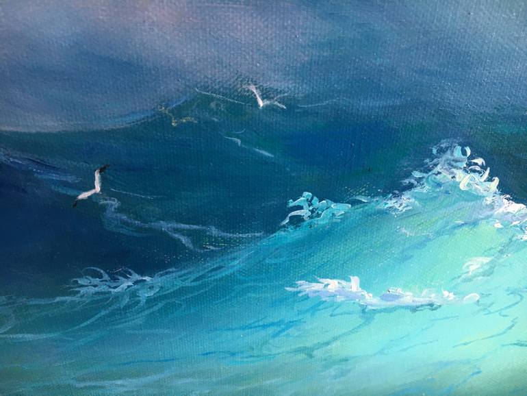 Original Realism Seascape Painting by Olga Begisheva K
