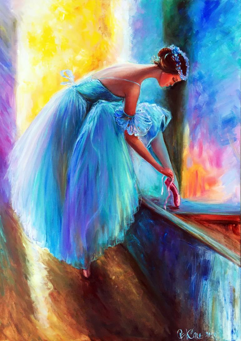 Original Art Deco Body Painting by Olga Begisheva K