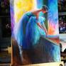Love for Ballet original painting side view