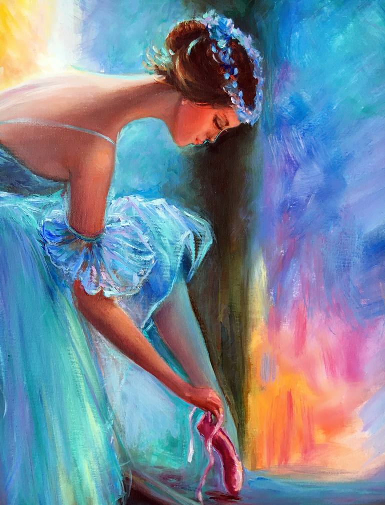 Original Art Deco Body Painting by Olga Begisheva K