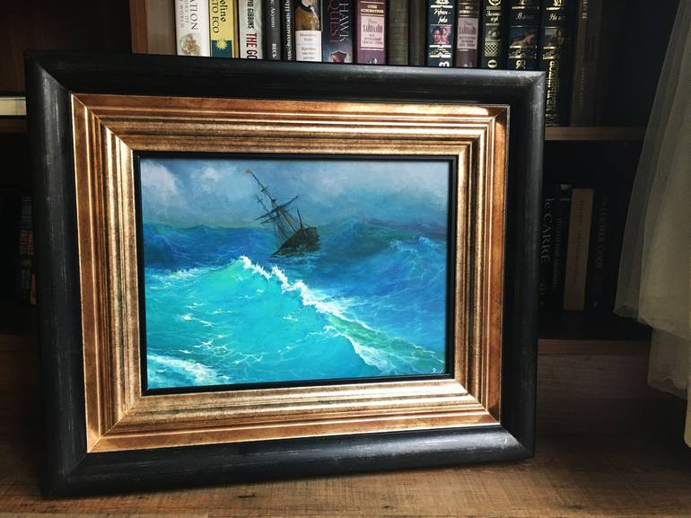 Original Impressionism Seascape Painting by Olga Begisheva K