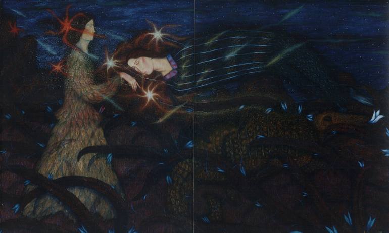 Original Figurative Fantasy Paintings by Alexandr Reznyk