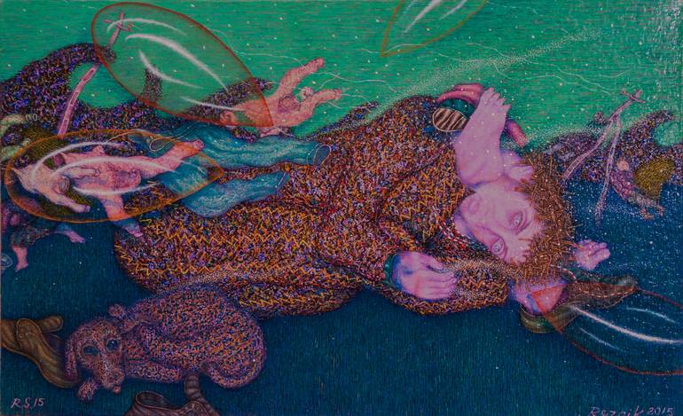Original Figurative Fantasy Paintings by Alexandr Reznyk