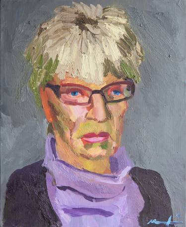 Original Expressionism Portrait Paintings by Medea Yankova