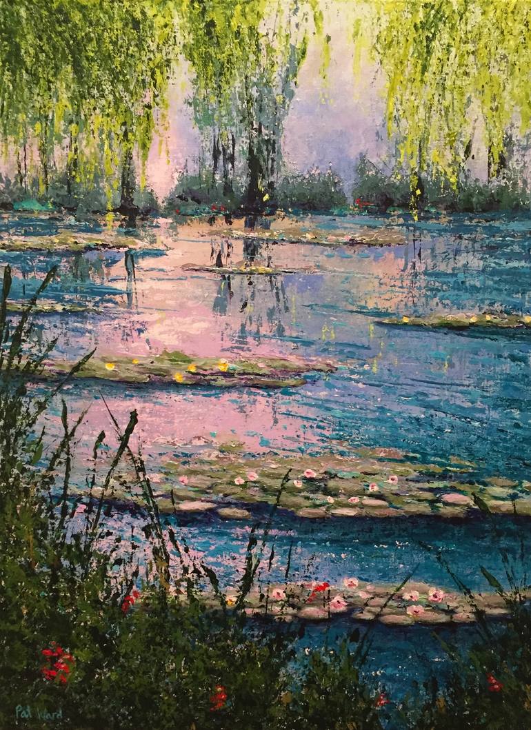 Monet s Pond Painting by Pat Ward Saatchi Art