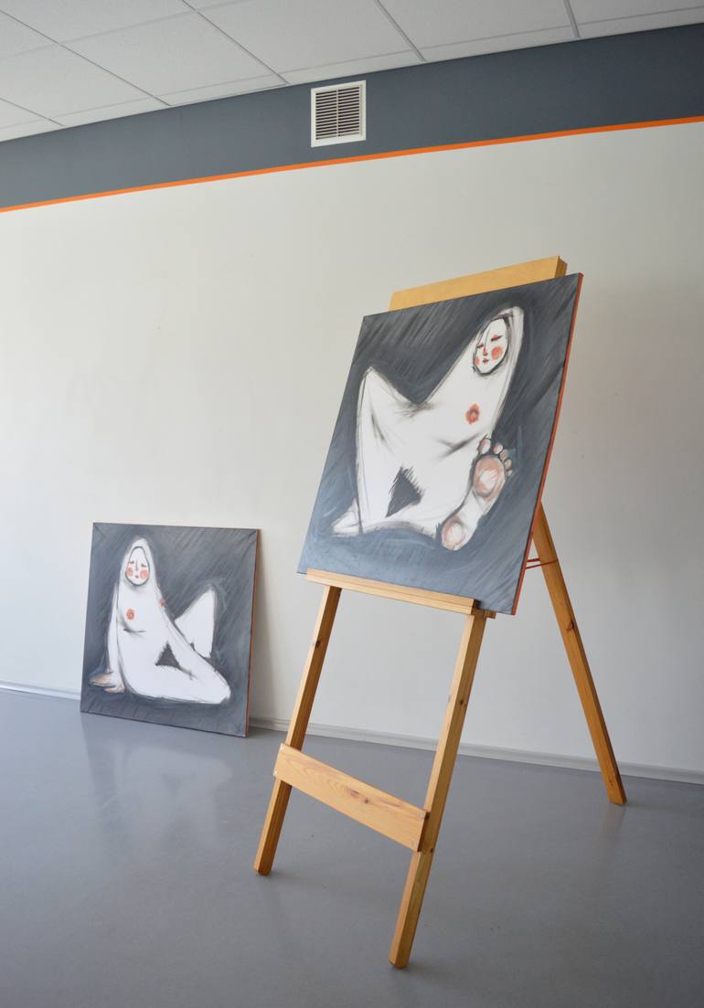 Original Figurative Nude Painting by Dima Boro