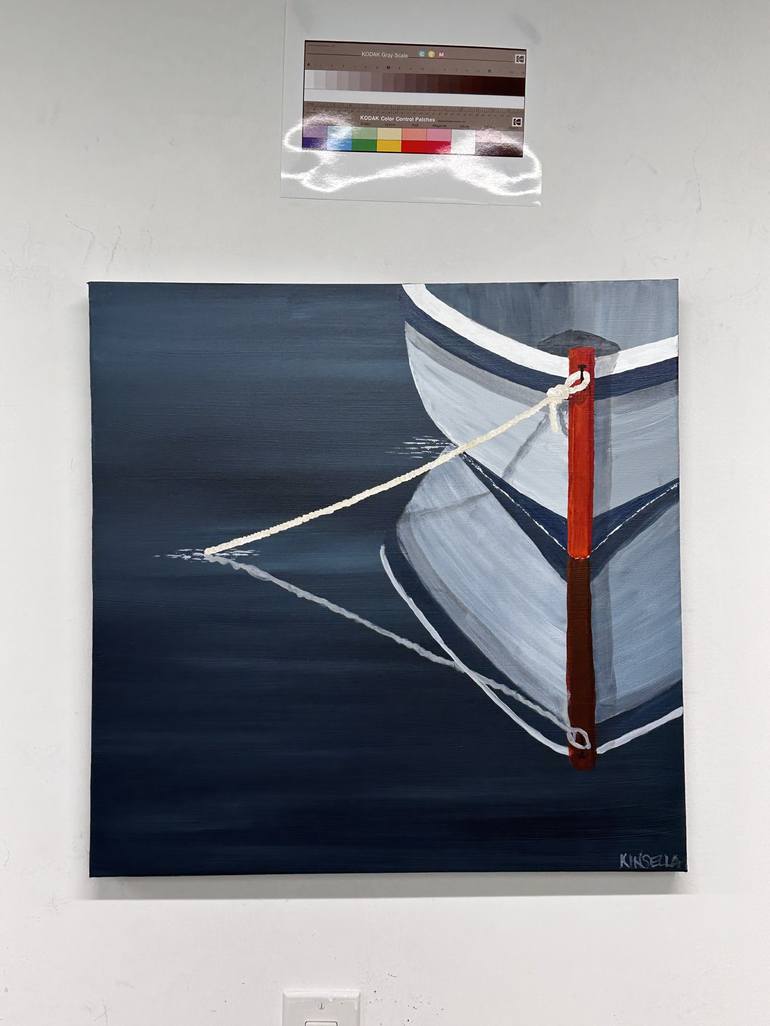 Original Fine Art Boat Painting by Susan Kinsella