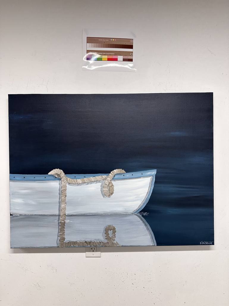 Original Fine Art Boat Painting by Susan Kinsella