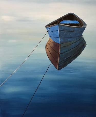 Original Figurative Boat Paintings by Susan Kinsella