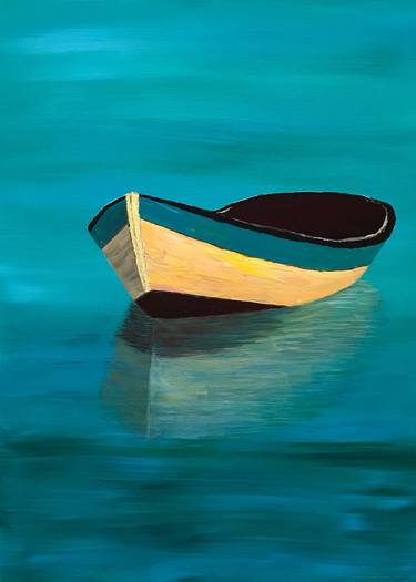 Print of Impressionism Boat Paintings by Susan Kinsella