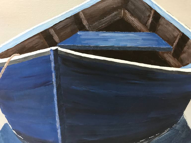 Original Fine Art Boat Painting by Susan Kinsella