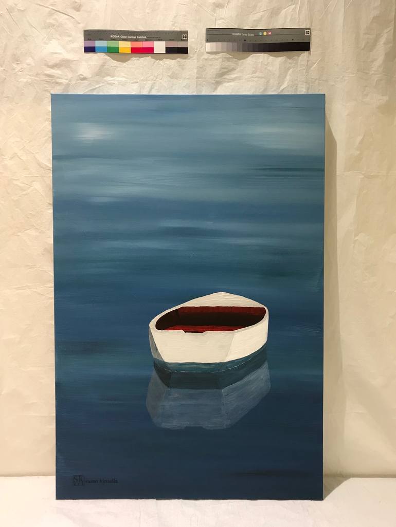 Original Fine Art Boat Painting by Susan Kinsella