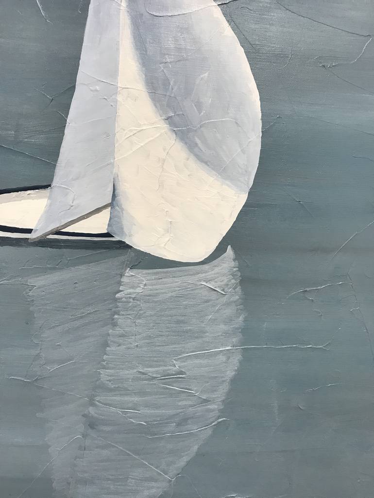 Original Fine Art Sailboat Painting by Susan Kinsella