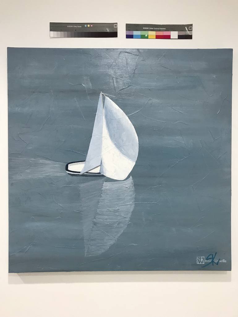 Original Fine Art Sailboat Painting by Susan Kinsella