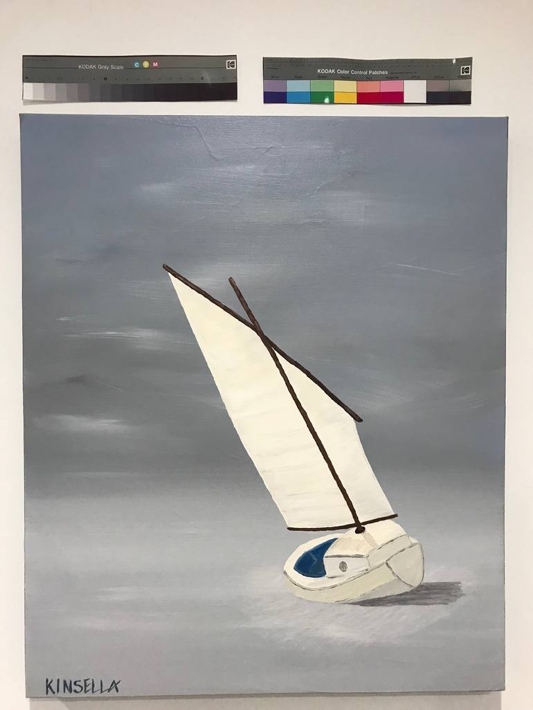 Original Fine Art Sailboat Painting by Susan Kinsella