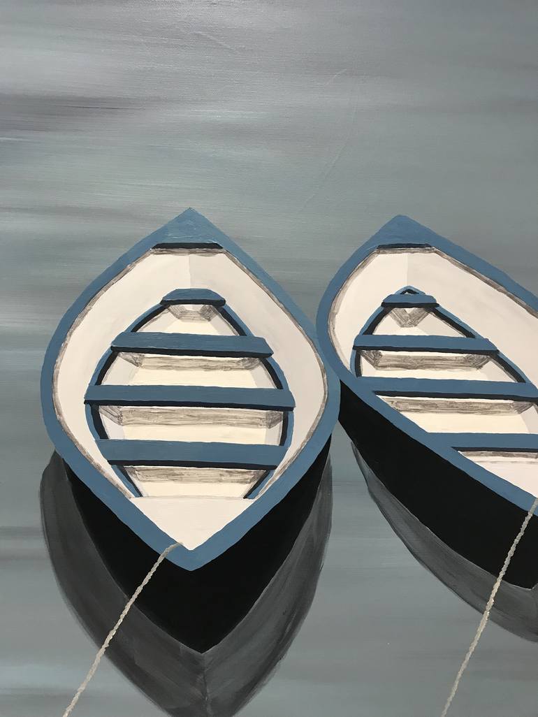 Original Fine Art Boat Painting by Susan Kinsella