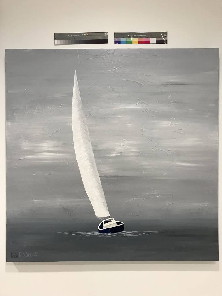 Original Fine Art Sailboat Painting by Susan Kinsella