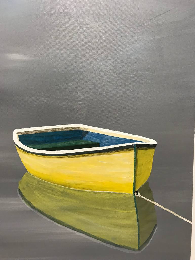 Original Realism Boat Painting by Susan Kinsella