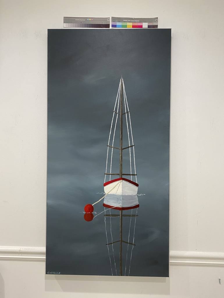 Original Fine Art Sailboat Painting by Susan Kinsella