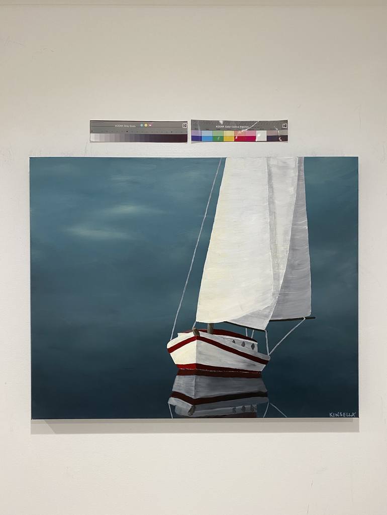 Original Fine Art Sailboat Painting by Susan Kinsella
