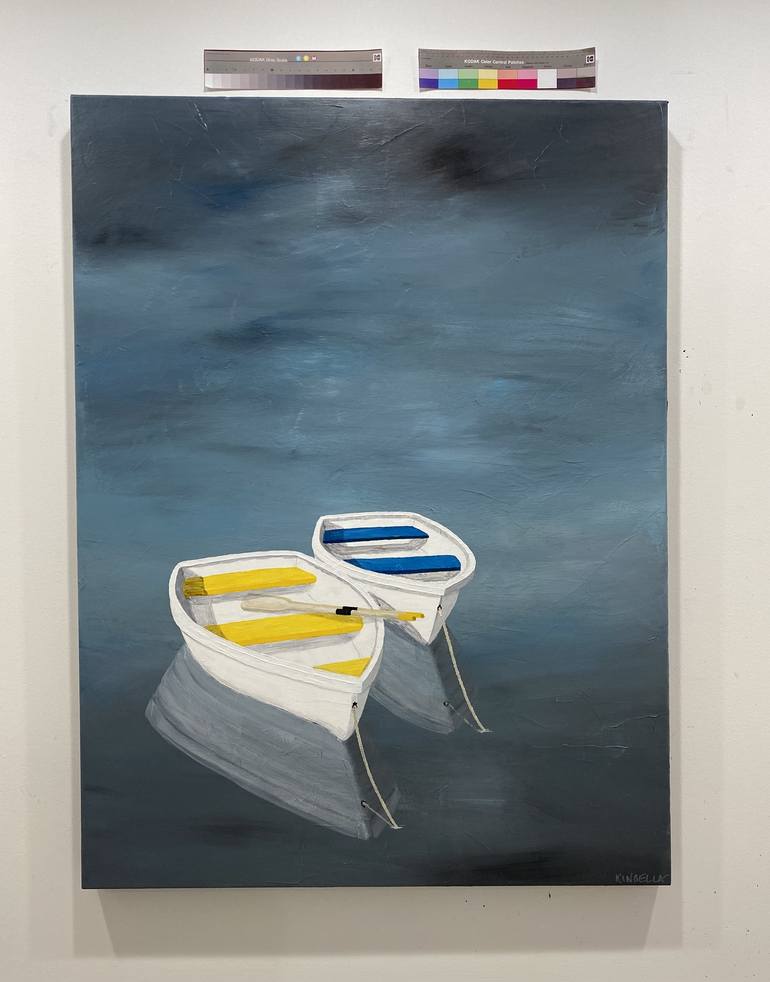 Original Fine Art Boat Painting by Susan Kinsella