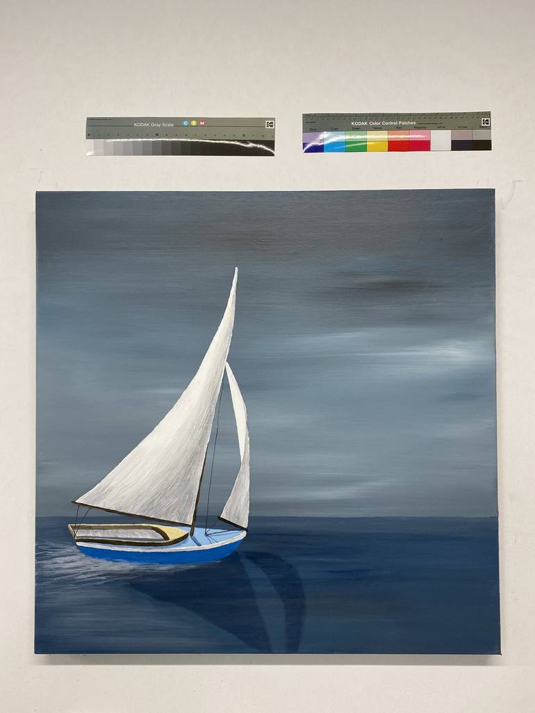 Original Fine Art Sailboat Painting by Susan Kinsella