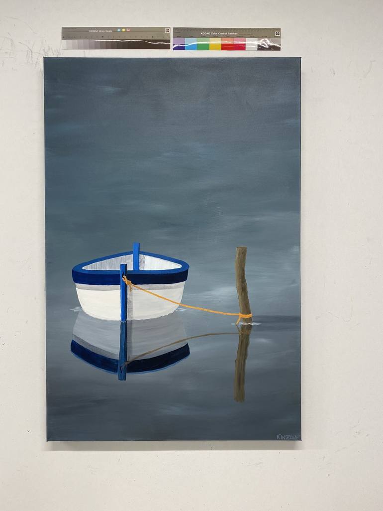 Original Realism Boat Painting by Susan Kinsella