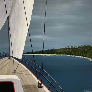 Original Realism Sailboat Paintings by Susan Kinsella