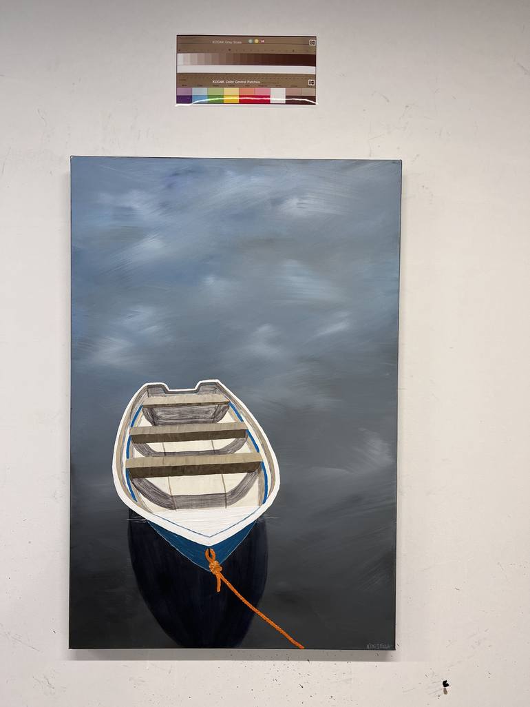 Original Realism Boat Painting by Susan Kinsella
