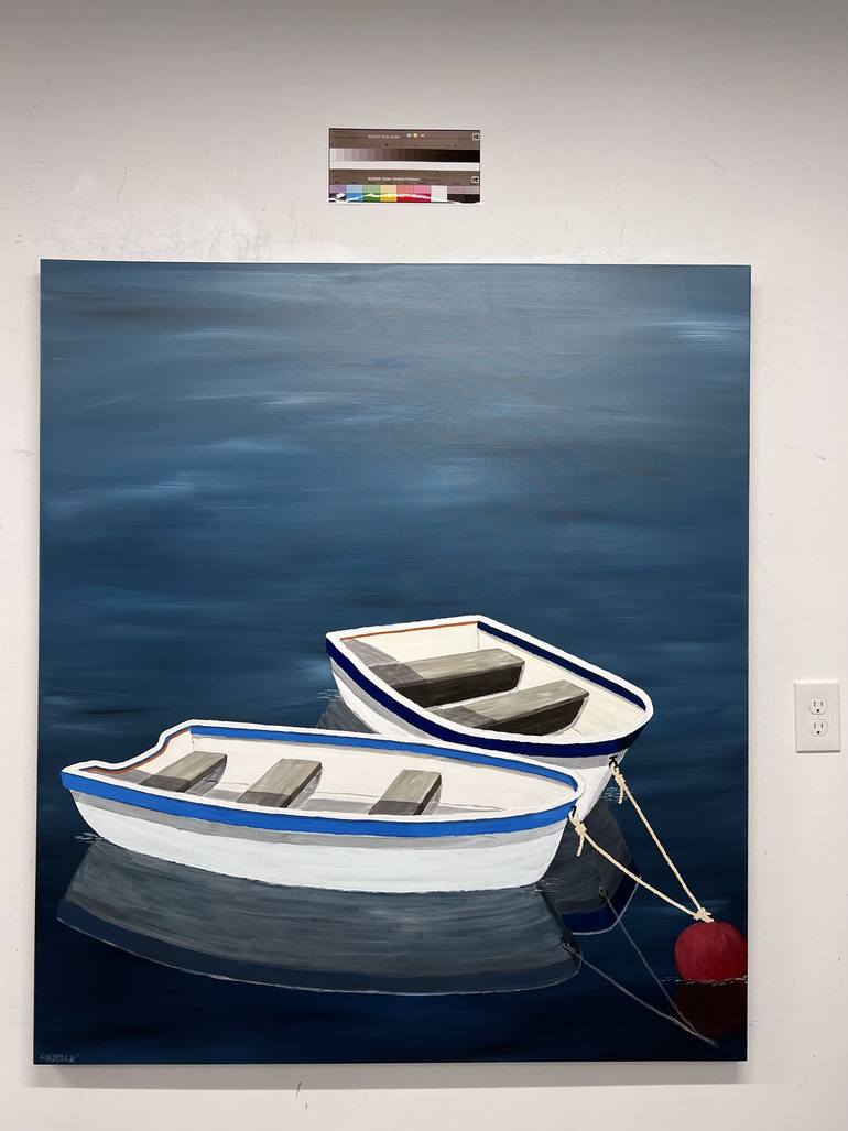 Original Fine Art Boat Painting by Susan Kinsella