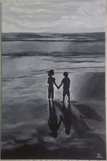 Print of Beach Paintings by Paule Reid