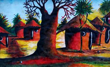 Print of Fine Art Landscape Paintings by Abdullahi Jaja