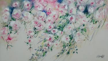 Original Abstract Expressionism Floral Paintings by BEATRIZ DUFOUR