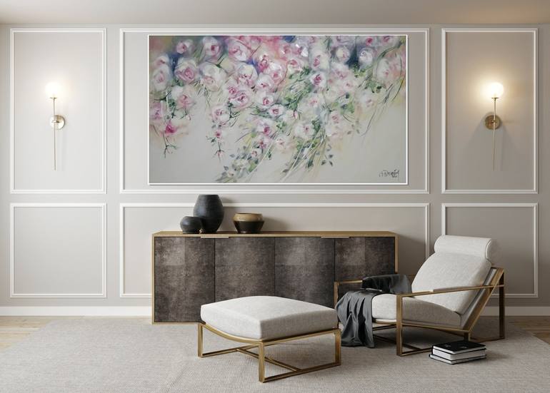 Original Floral Painting by BEATRIZ DUFOUR