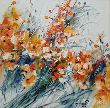 Original Impressionism Floral Paintings by BEATRIZ DUFOUR