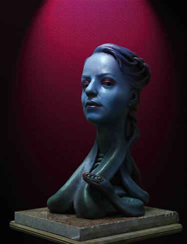Original Portrait Sculpture by Liviu-Adrian SANDU