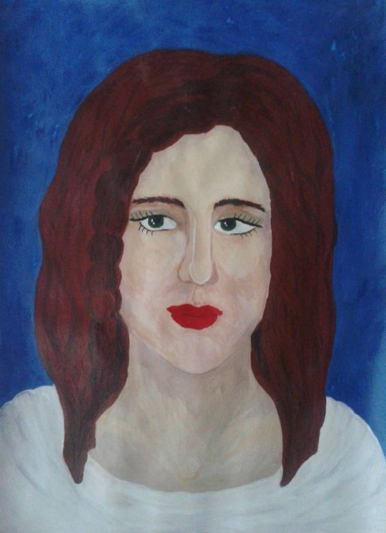 Lady red Painting by Svetlana Kistereva Saatchi Art