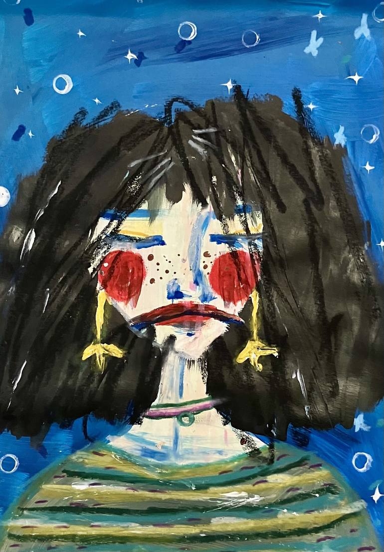 Sad Girl 3 Painting by charlotte begg | Saatchi Art